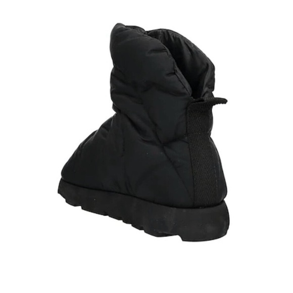 New Piumestudio Luna Black Nylon Pillow Puffy Slip On Booties Size EUR37, US 6.5 - Picture 3 of 15